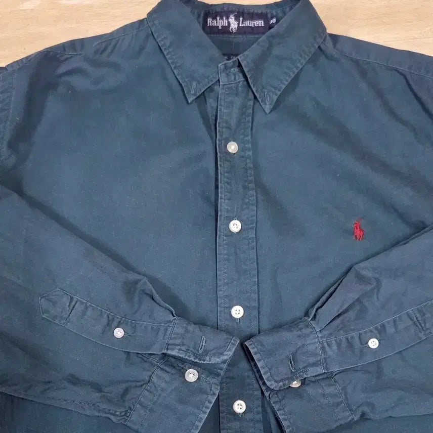 [BUNJANG] Polo Ralph Lauren Dark Green Shirt / 폴로 랄프로렌 다크그린 셔츠 남방