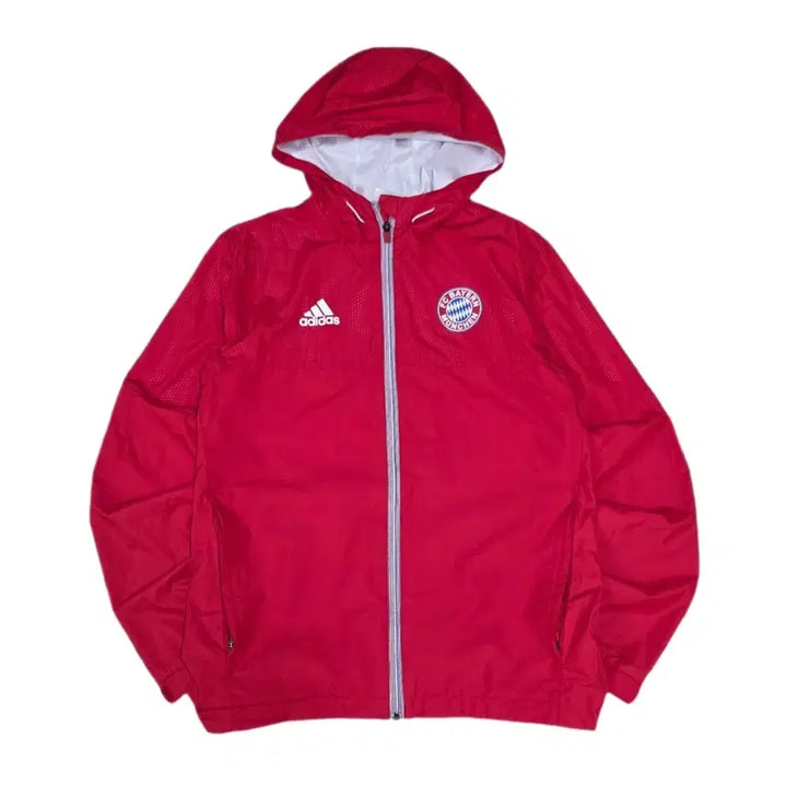 [BUNJANG] Adidas Bayern Munich Windbreaker Red / 아디다스 바이에른 뮌헨 바람막이 레드