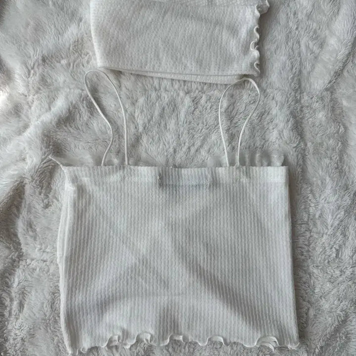 [BUNJANG] Cherry Quarry Knit Tank Top + Warmer Set / 체리퀴리 나시+ 워머 세트