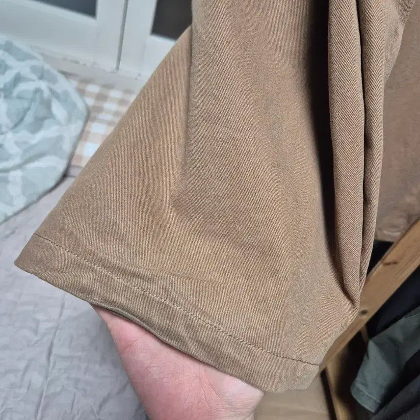 [BUNJANG] Waveness Oblique Chino Pants Sand Camel V1 / 웨이비니스 오블리크 치노팬츠 샌드카멜 1