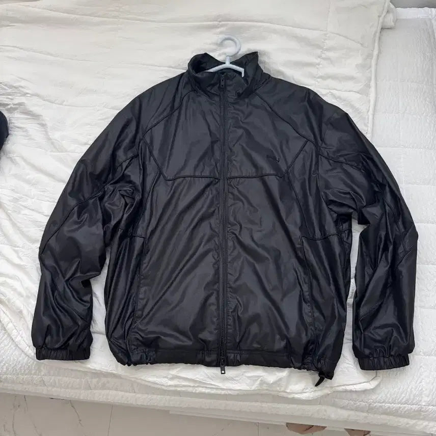 [BUNJANG] Juun.J 25FW Windbreaker Jacket / 준지25fw 크레이프 파이핑 하이넥 윈드브레이커 바람막이  *택보유*