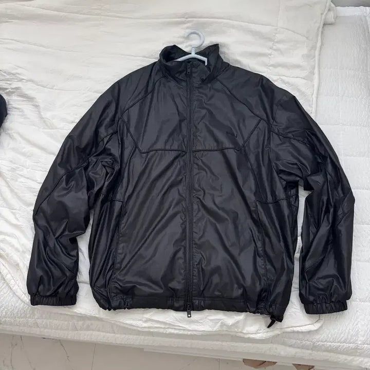 [BUNJANG] Juun.J 25FW Windbreaker Jacket / 준지25fw 크레이프 파이핑 하이넥 윈드브레이커 바람막이  *택보유*