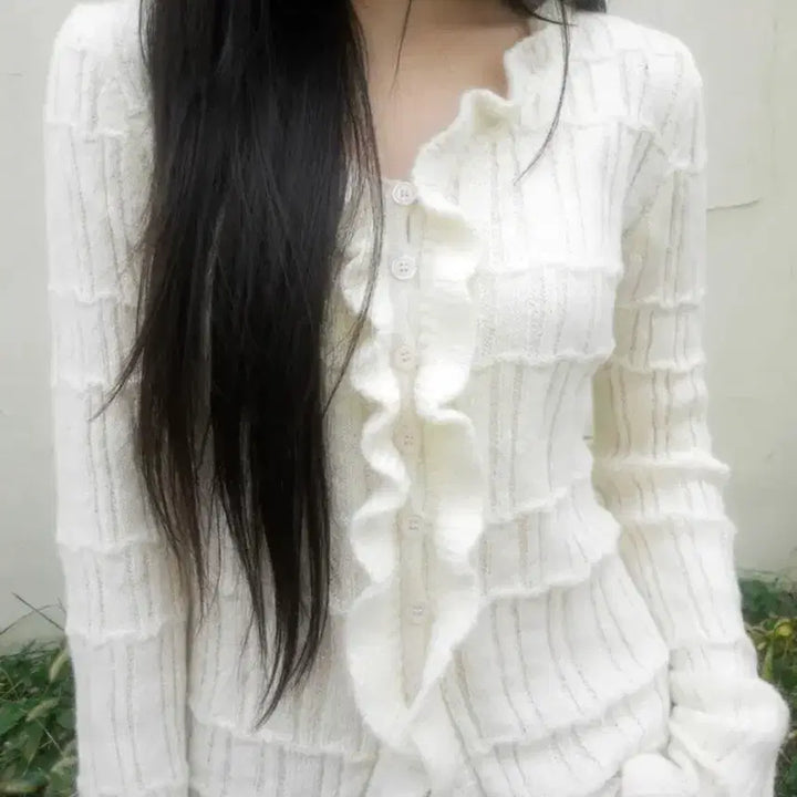 [BUNJANG] Zelena Note Cardigan Ivory / 젤레나 note cardigan 아이보리 가디건