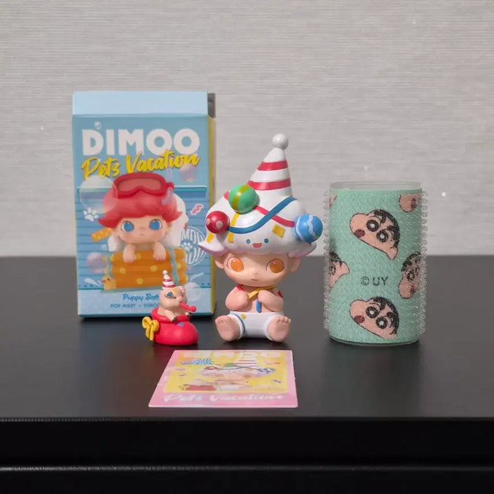 [BUNJANG] Pop Mart Dimoo Figure Pet Vacation Series - Party for Piggy / [팝마트] 7.5cm 디무 피규어 펫 베케이션 시리즈 아기 돼지와 파티