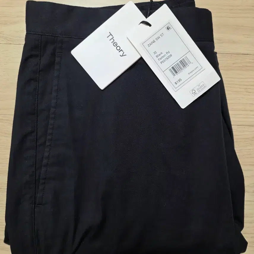 [SOLD OUT] 띠어리  라이트 코튼 여름용 치노팬츠 블랙 32 슬림스트레이트 정가40
