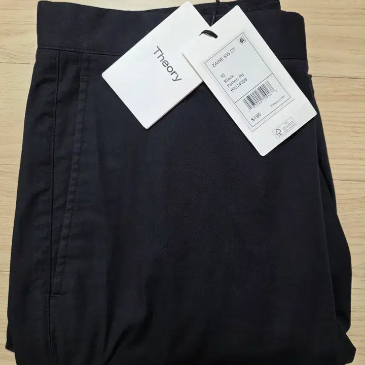 [SOLD OUT] 띠어리  라이트 코튼 여름용 치노팬츠 블랙 32 슬림스트레이트 정가40
