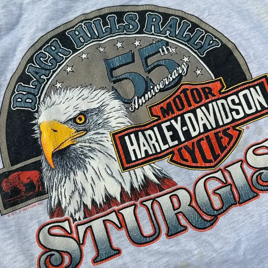 [BUNJANG] Harley Davidson Sturgis 55th Anniversary Tee / [할리데이비슨] 90s Vintage Sturgis Tee