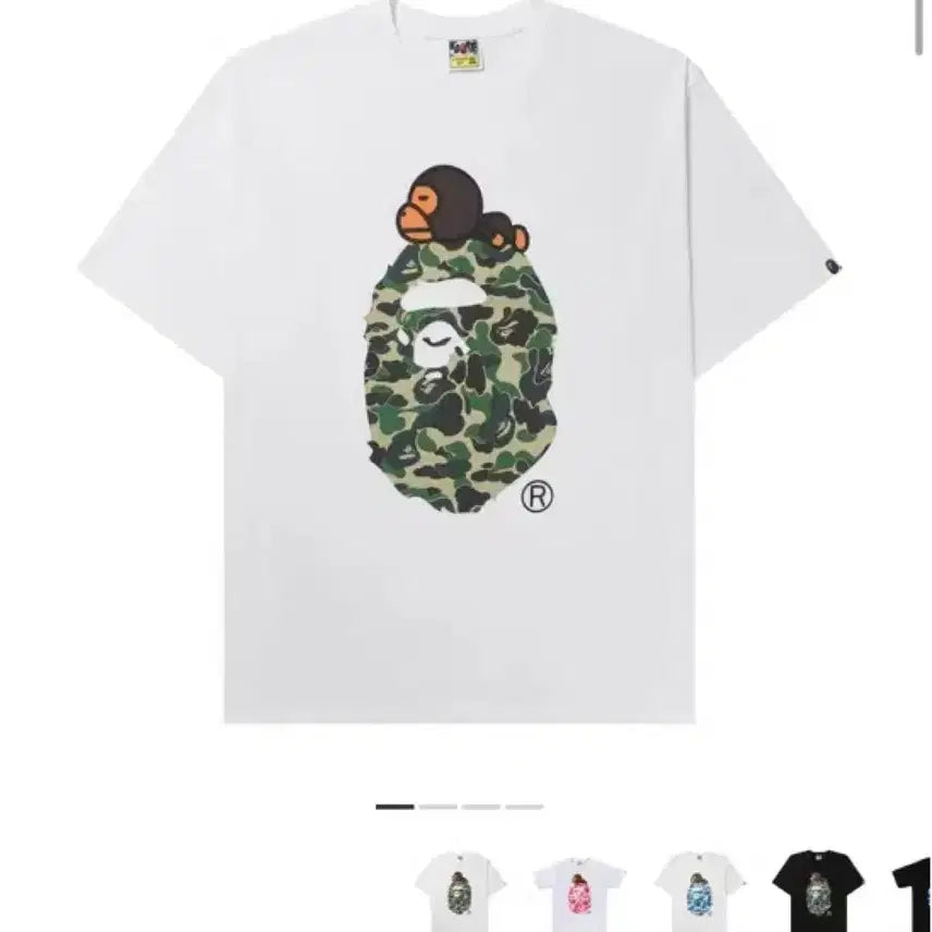 [BUNJANG] BAPE ABC Camo Milo Short Sleeve T-shirt XL / 베이프 ABC 카모 마일로 반팔티 XL