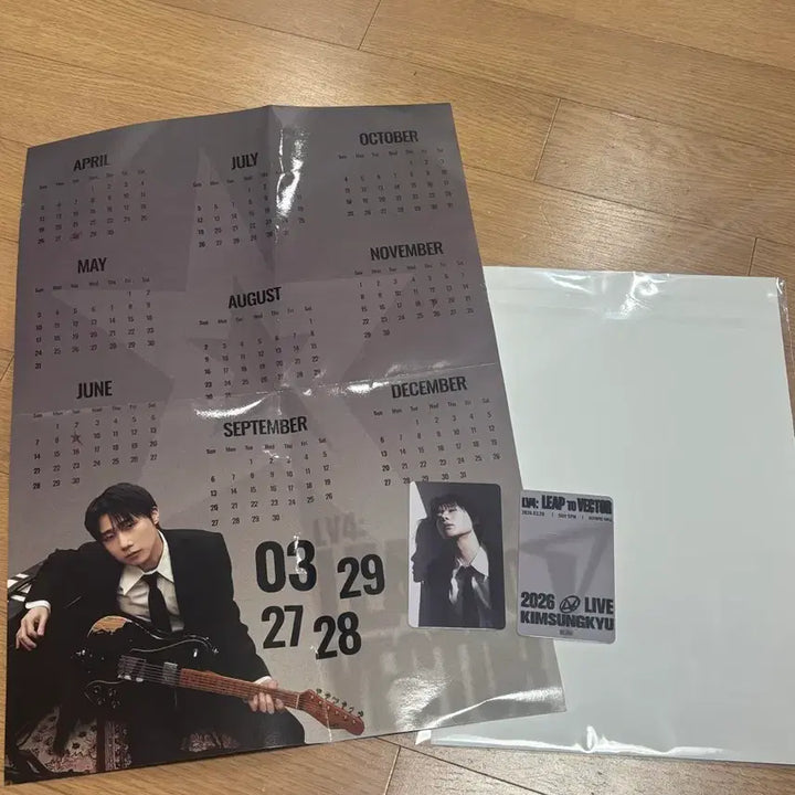 [SOLD OUT] 김성규 LV4 콘서트 막콘 입장포카, 달력 세트