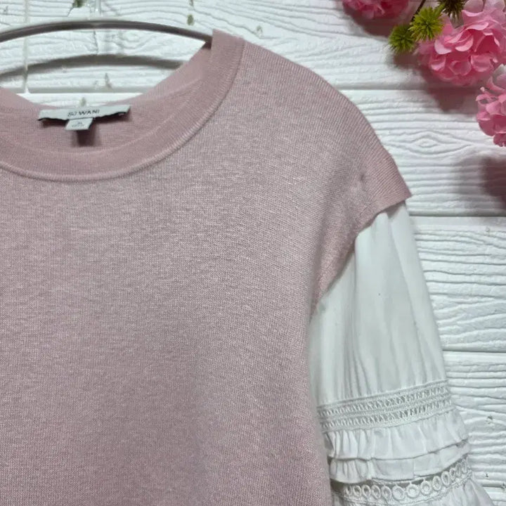 [BUNJANG] Son Jung Wan Frill Sleeve Knit Top (Size 77) / 2020년 손정완 프 릴 소매 니트77