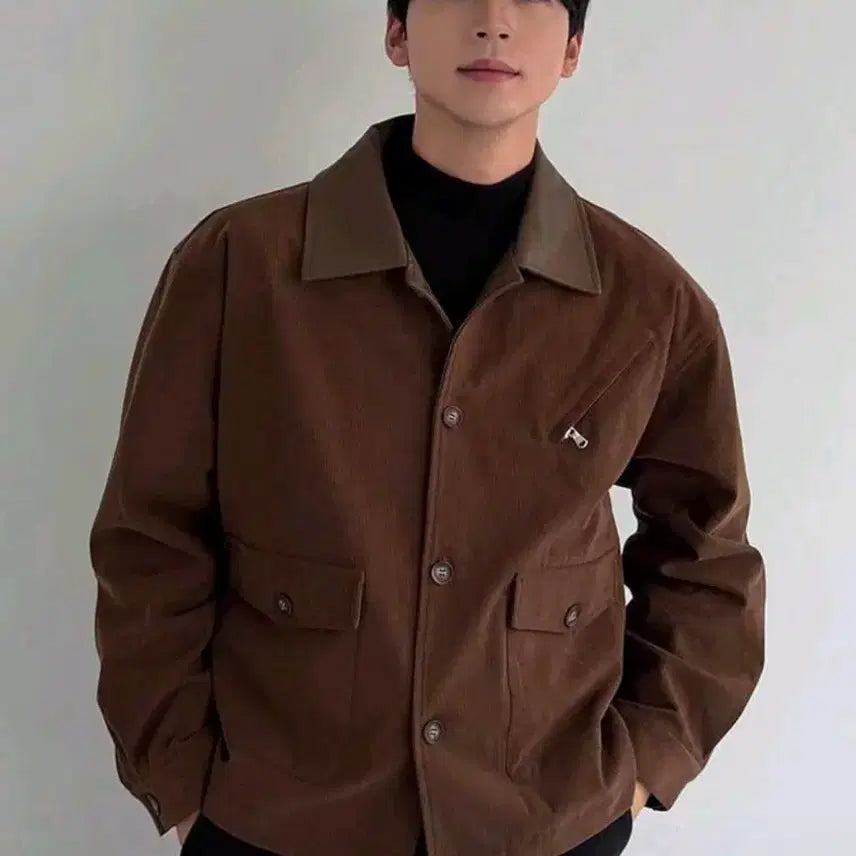 [SOLD OUT] 브라운 코듀로이 패브릭 자켓