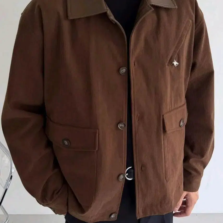 [SOLD OUT] 브라운 코듀로이 패브릭 자켓