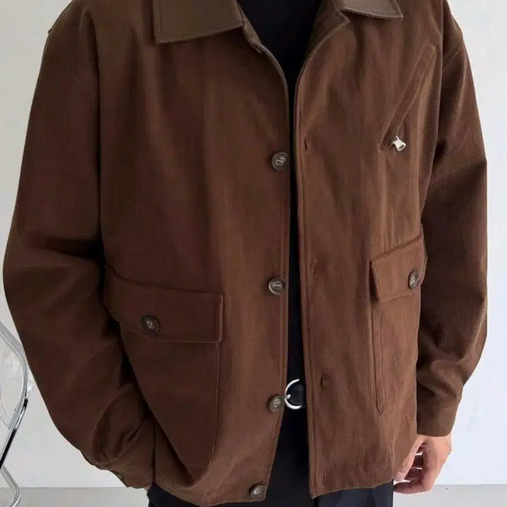 [SOLD OUT] 브라운 코듀로이 패브릭 자켓