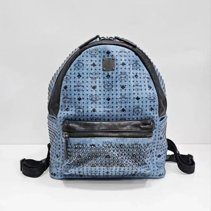 [BUNJANG] MCM Stark Special Medium Backpack / MCM 스타크 스페셜 미듐 백팩 / 블루