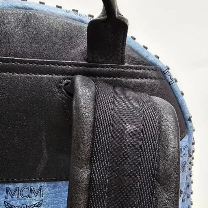 [BUNJANG] MCM Stark Special Medium Backpack / MCM 스타크 스페셜 미듐 백팩 / 블루
