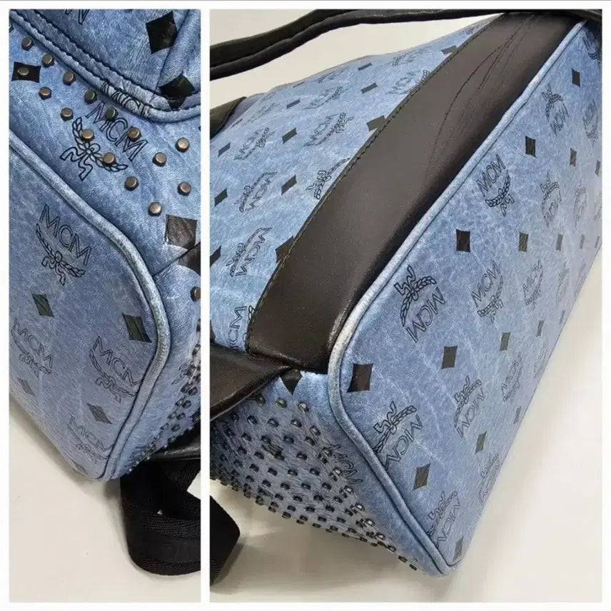 [BUNJANG] MCM Stark Special Medium Backpack / MCM 스타크 스페셜 미듐 백팩 / 블루