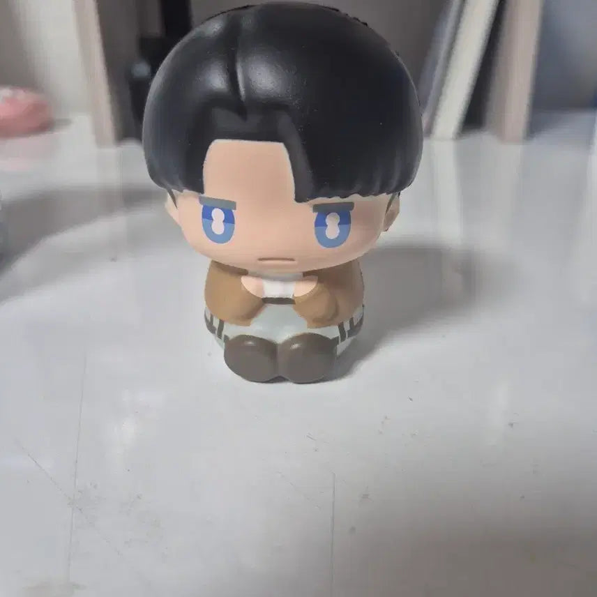 [BUNJANG] Attack on Titan Levi Marshmallow Squeeze Figure / 진격의 거인 리바이 마슈마로이드 스퀴즈 피규어