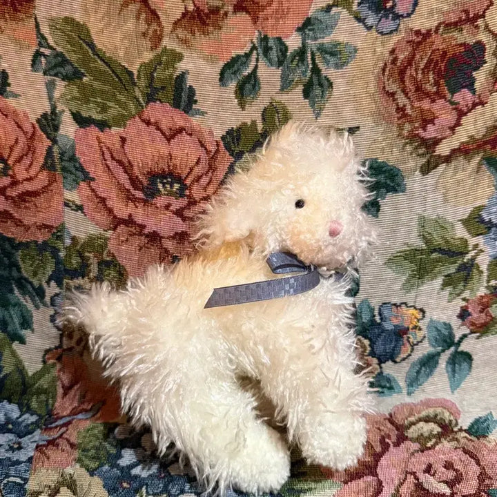 [BUNJANG] Boyds Bears Ivory Ribbon Bear Plush Toy / 보이즈베어 프렌드 아이보리 리본 곰인형 봉제인형 양 레어