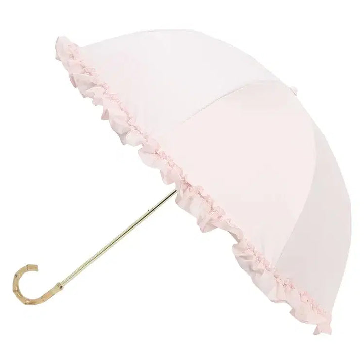 [SOLD OUT] 노에미 NOEMIE 프릴 장식 2단 접이식 양산