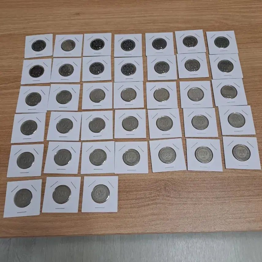 [BUNJANG] 100 KRW Coin Collection (1971-2015) / 100원동전 1971년~2015년(설명글 필독)