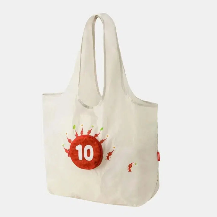 [BUNJANG] Nintendo Pikmin Red Pocket Eco Bag / 닌텐도 스토어 피크민 레드 포켓 에코백