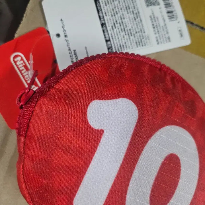 [BUNJANG] Nintendo Pikmin Red Pocket Eco Bag / 닌텐도 스토어 피크민 레드 포켓 에코백