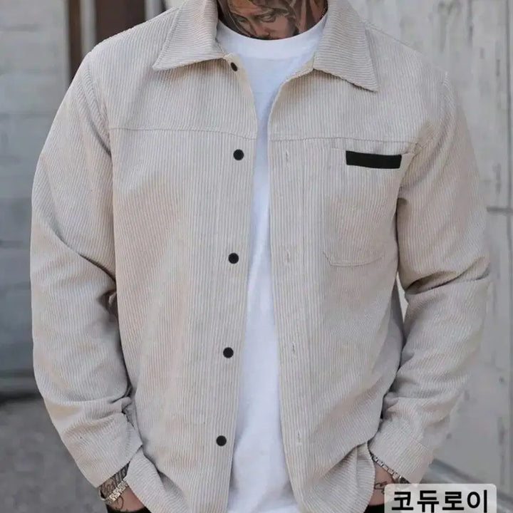 [SOLD OUT] 코듀로이 베이지 셔츠