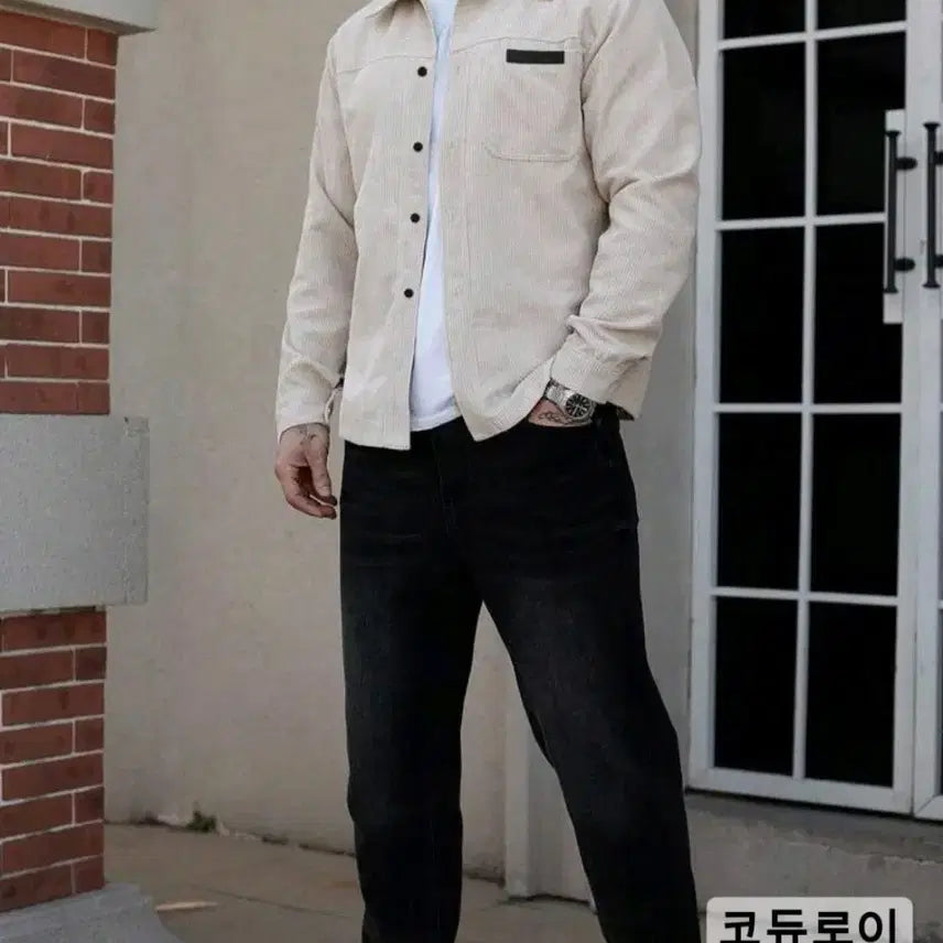 [SOLD OUT] 코듀로이 베이지 셔츠