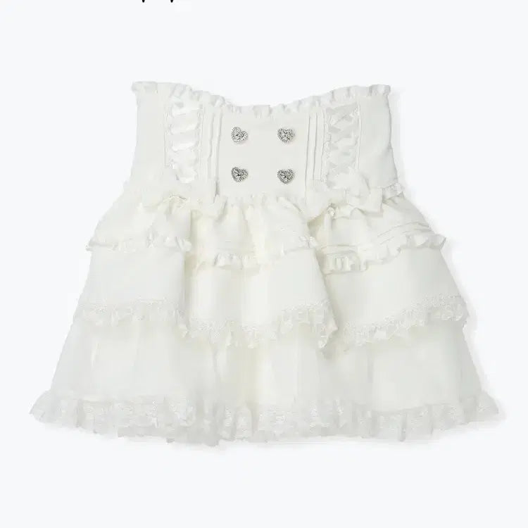 [BUNJANG] NOEMIE Double Ribbon Spindle Tulle Tiered Skirt Pants / 노에미 NOEMIE 더블 리본 스핀들 튤 티어드 스커트 팬츠
