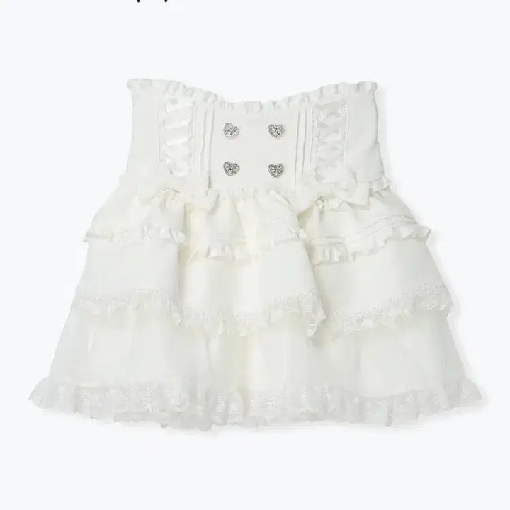 [BUNJANG] NOEMIE Double Ribbon Spindle Tulle Tiered Skirt Pants / 노에미 NOEMIE 더블 리본 스핀들 튤 티어드 스커트 팬츠