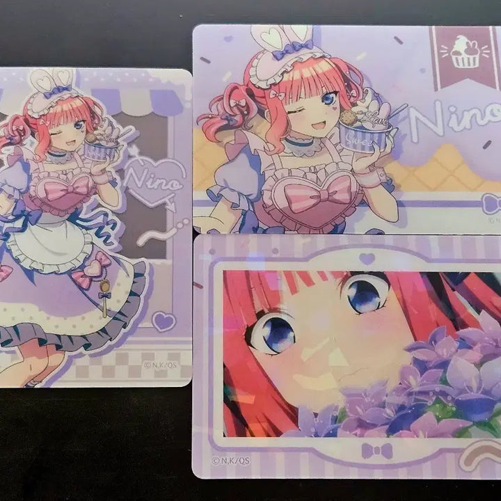 [BUNJANG] The Quintessential Quintuplets Nakano Nino Trading Clear Card Bundle Set / 5등분의 신부 나카노 니노 피참 트레이딩 클리어카드 일괄
