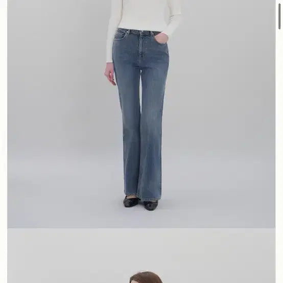 [SOLD OUT] 새상품)하와 르클래식 스트레이트 핏데님(애쉬블루,롱s)