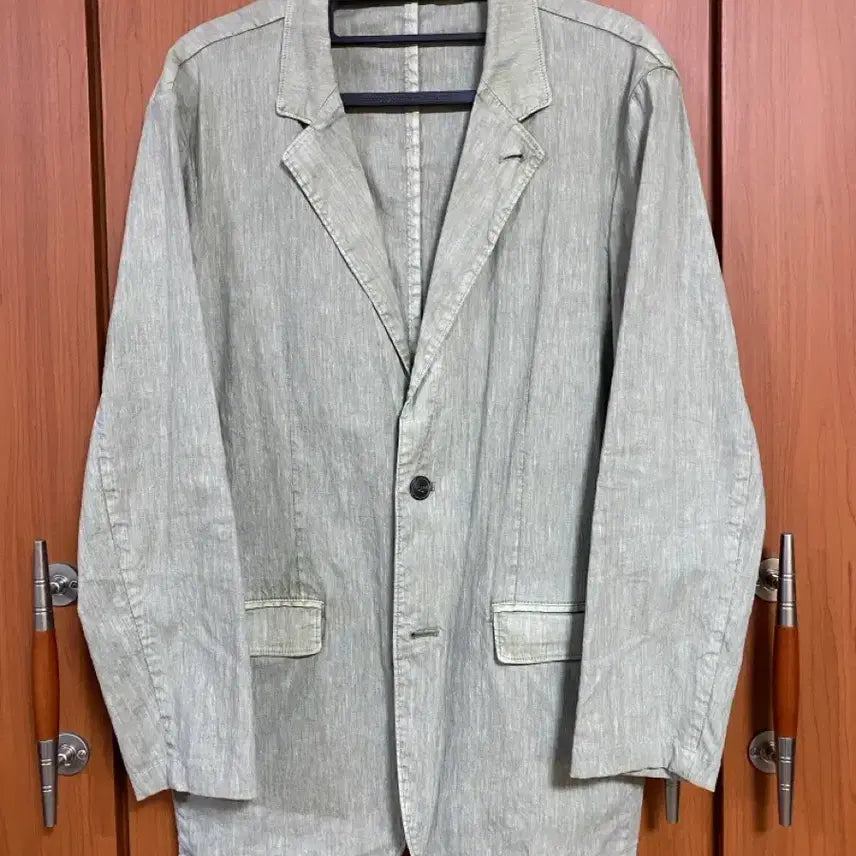 [BUNJANG] Series Linen Blend Single Jacket / [SERIES] 시리즈 린넨블렌드 싱글 자켓 100사이즈