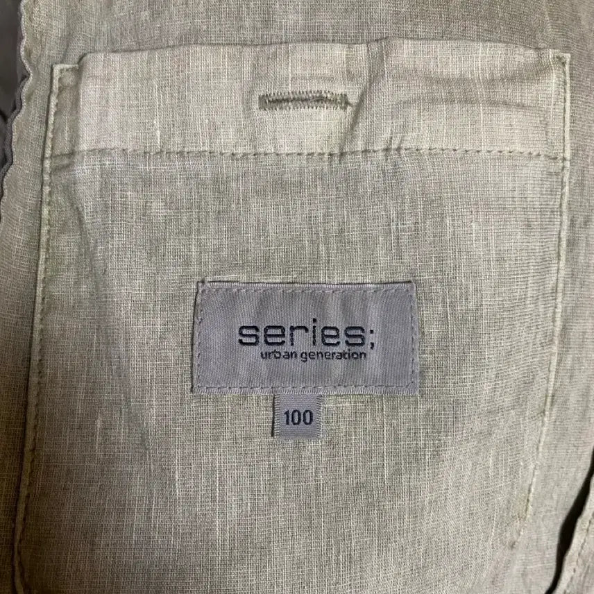 [BUNJANG] Series Linen Blend Single Jacket / [SERIES] 시리즈 린넨블렌드 싱글 자켓 100사이즈