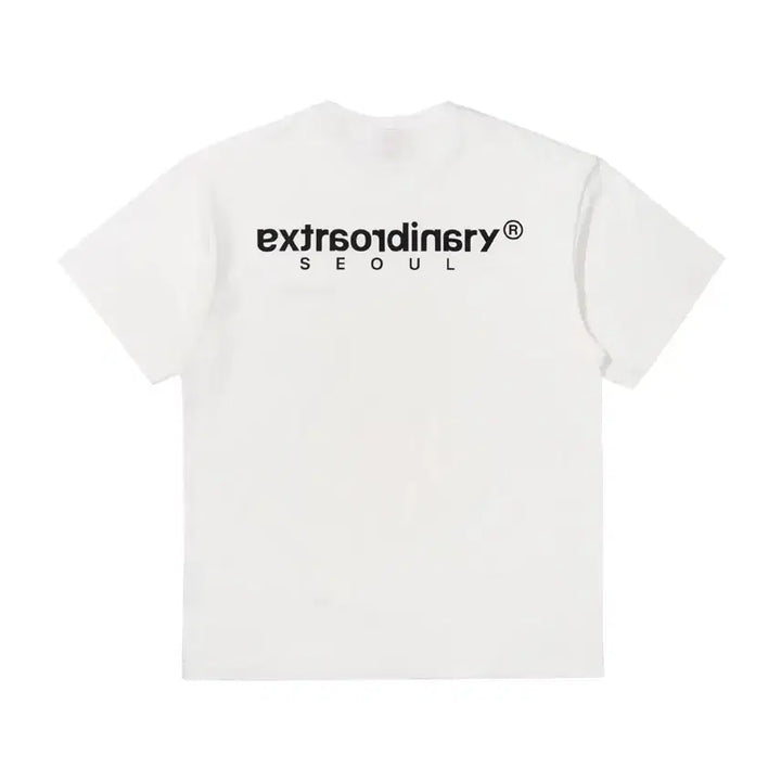 [BUNJANG] Extraordinary Basic Small Logo T-shirt / [M] 엑스트라오디너리 베이직 스몰 로고 반팔 티셔츠