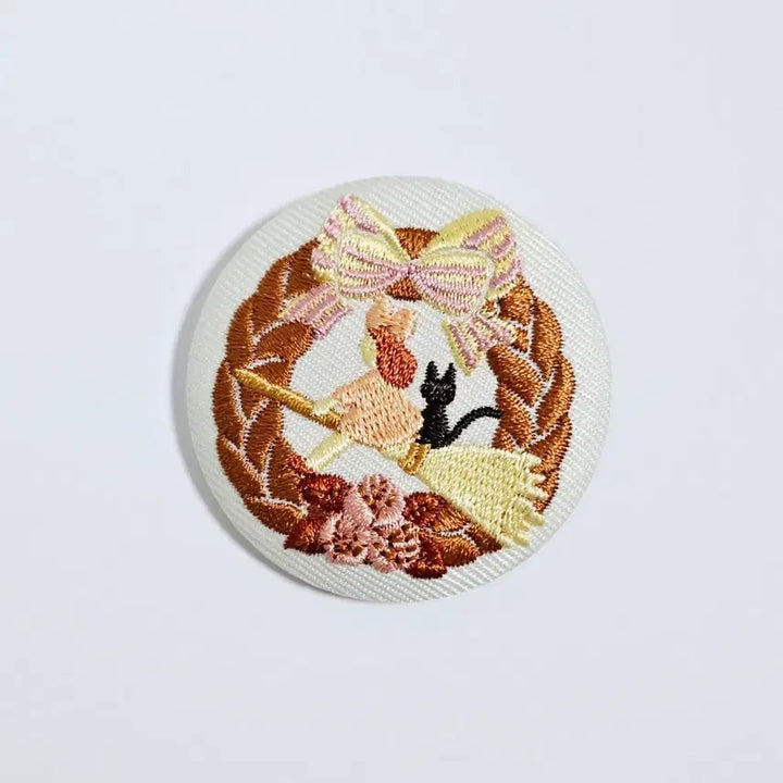 [SOLD OUT] 지브리 마녀 배달부 키키 자수 뱃지