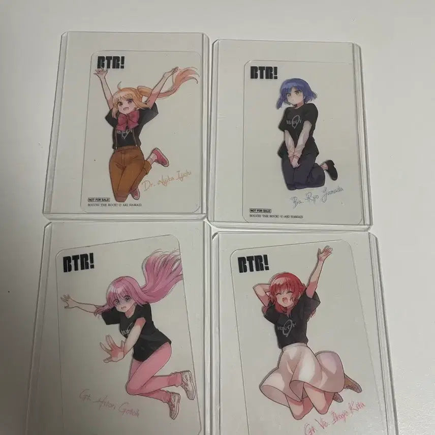 [SOLD OUT] 봇치더록 한정판 클리어카드 4개 일괄
