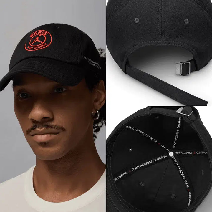 [BUNJANG] Nike PSG Jordan Club Cap (L-XL) - Black / (새제품) 나이키 PSG 조던 클럽 캡 L~XL 파리 생제르맹 모자 볼캡
