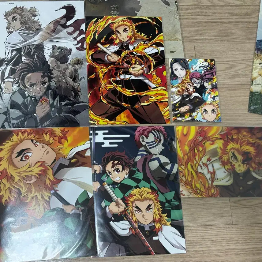 [BUNJANG] Demon Slayer Kyojuro Rengoku Poster Bundle Set / 귀멸의 칼날 렌고쿠 포스터 일괄