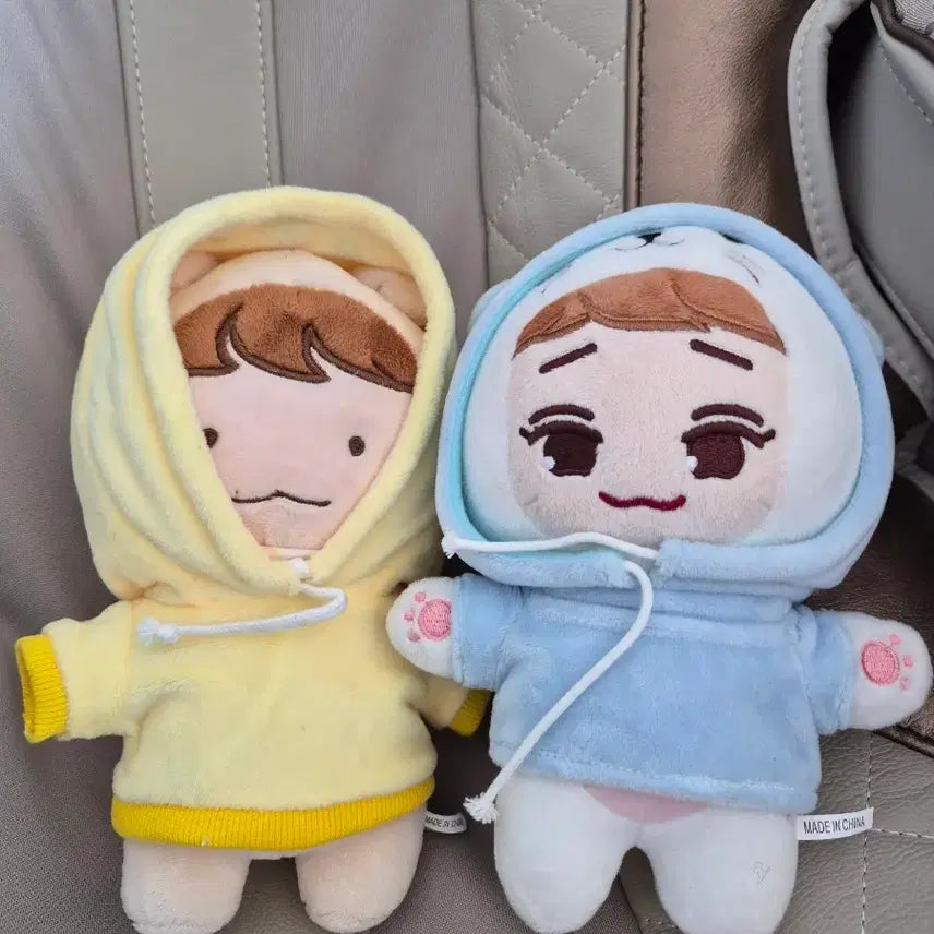 [BUNJANG] EXO Hooded Doll Yellow/Blue Set / 엑소 첸 후드 인형 Yellow/Blue 세트