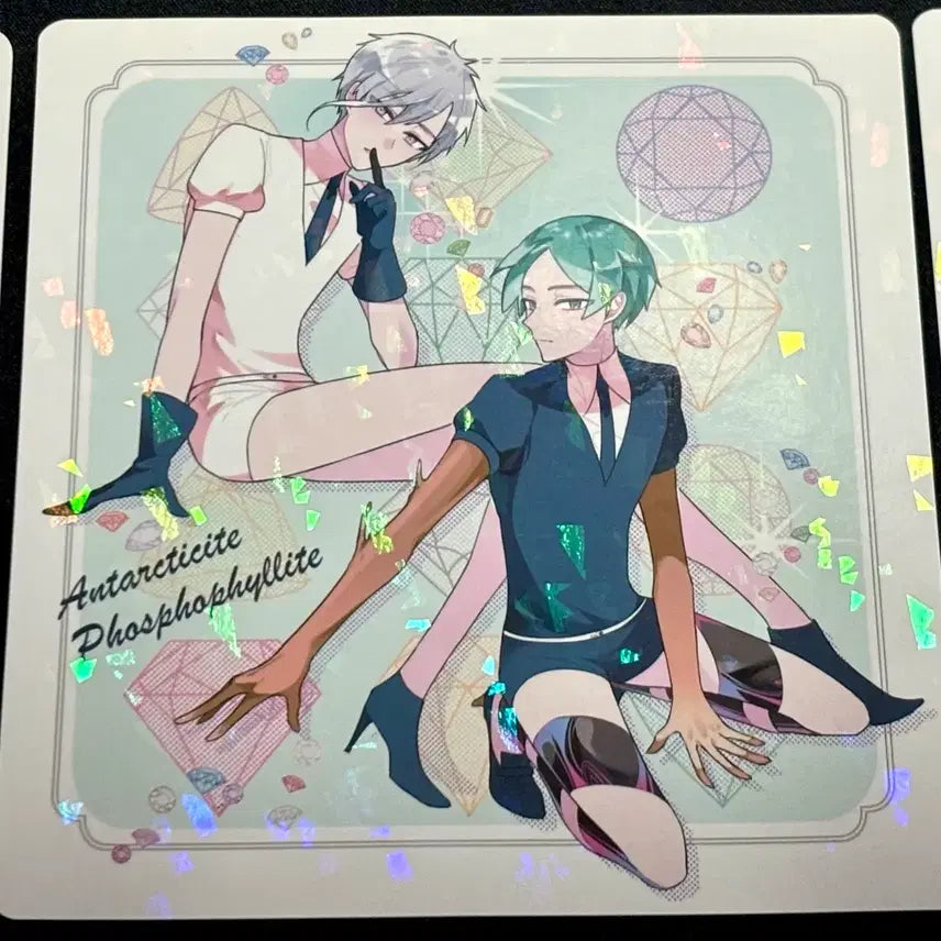 [BUNJANG] Land of the Lustrous Postcard Set + Sticker Bundle / 보석의 나라 엽서 3종+스티커 1매(+1매덤/칼선X) 일괄