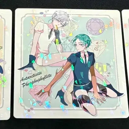 [BUNJANG] Land of the Lustrous Postcard Set + Sticker Bundle / 보석의 나라 엽서 3종+스티커 1매(+1매덤/칼선X) 일괄