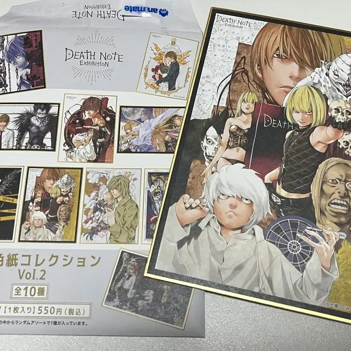 [BUNJANG] Death Note Original Illustration Shikishi Set / 데스노트 원화 색지 라이토 엘 미사 니아 멜로 굿즈