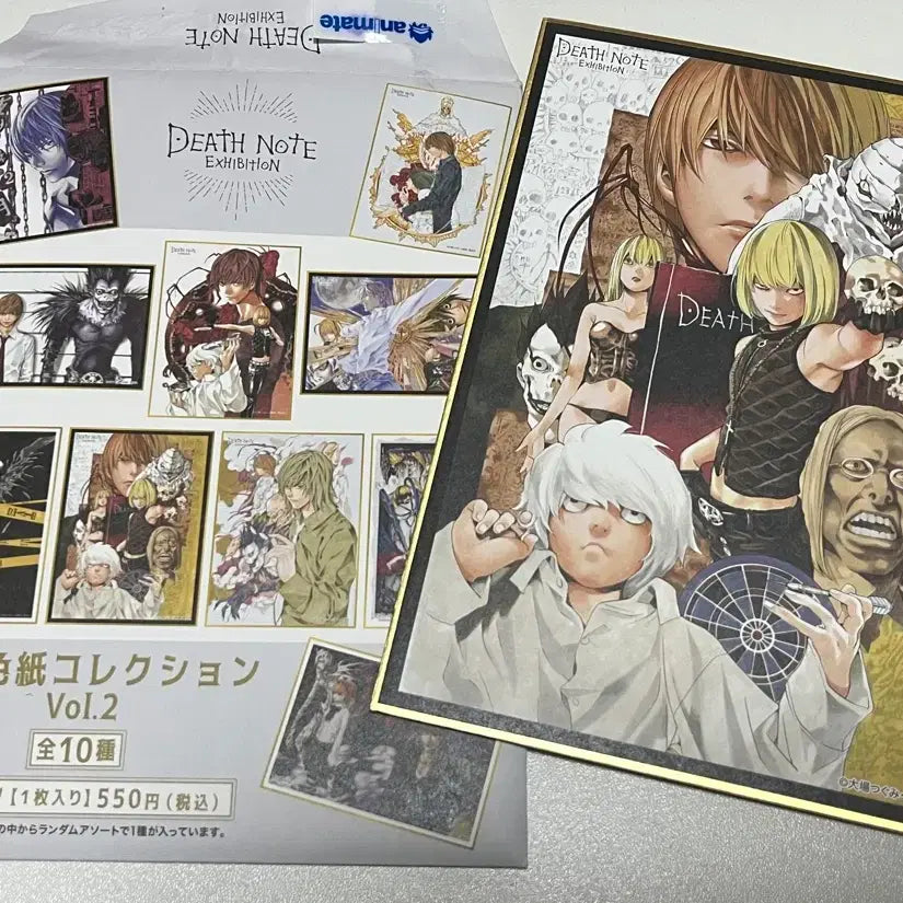 [BUNJANG] Death Note Original Illustration Shikishi Set / 데스노트 원화 색지 라이토 엘 미사 니아 멜로 굿즈