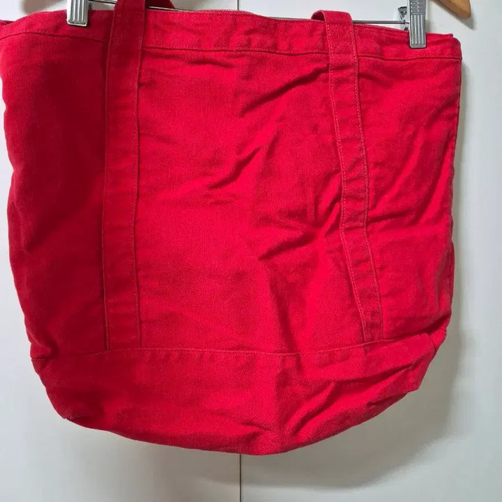 [BUNJANG] Love Is True Cotton Big Red Tote Bag / 러브이즈트루 코튼 빅 레드 토트백 보부상 가방