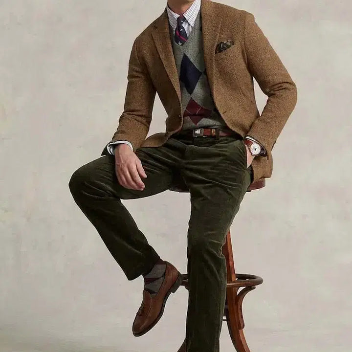 [BUNJANG] Polo Ralph Lauren Corduroy Olive Trousers / 폴로 랄프로렌 코듀로이 올리브 트라우저 팬츠