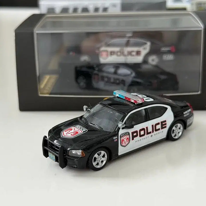 [BUNJANG] Rollin Dodge Charger Police Car Diecast Model / 1:64 Rollin 닷지 차저 경찰차 다이캐스트