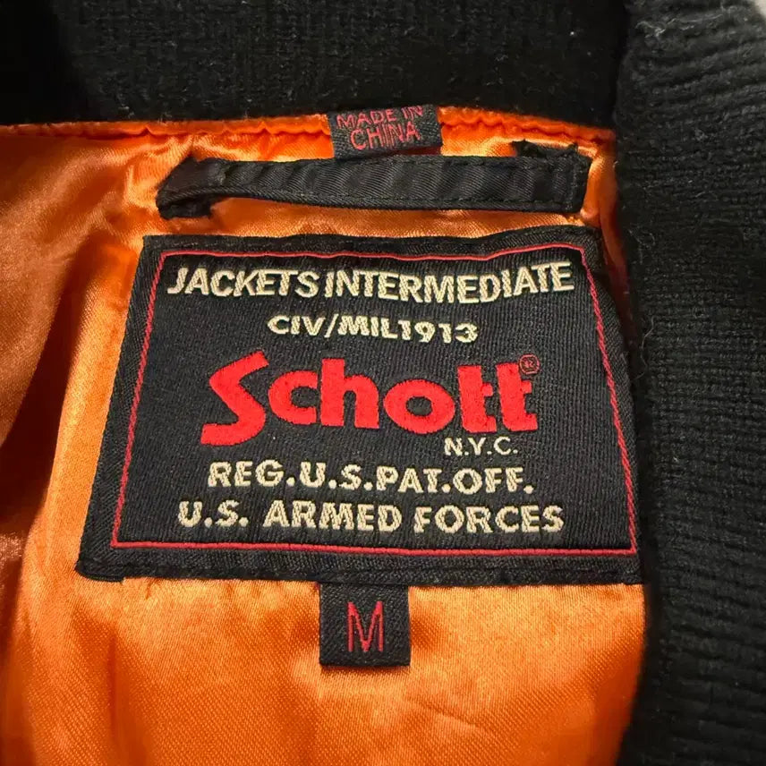 [BUNJANG] [정품/M] Schott 쇼트 MA1 항공점퍼 자켓 / [정품/M] Schott 쇼트 MA1 항공점퍼 자켓