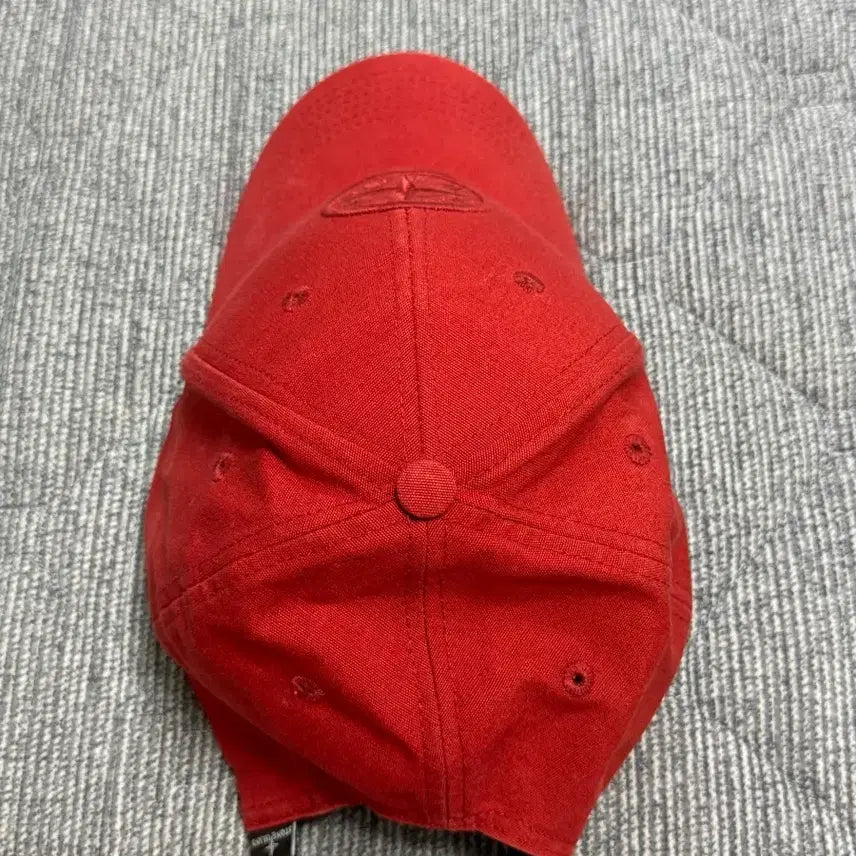 [BUNJANG] Stone Island Red Cotton Ball Cap (L) / 스톤아일랜드 볼캡 레드(L)