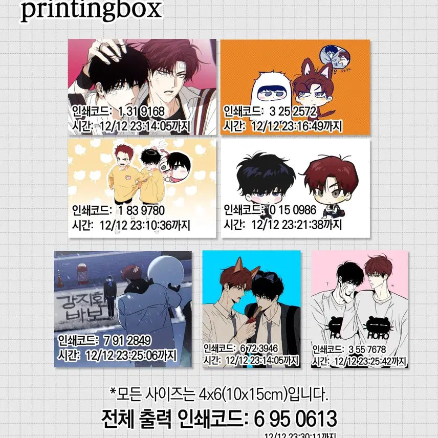 [BUNJANG] HOHOSANGBAG Printing Box Bundle Set / 호호상박 프박 프린팅 박스